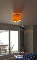 ceiling lights in maple wood